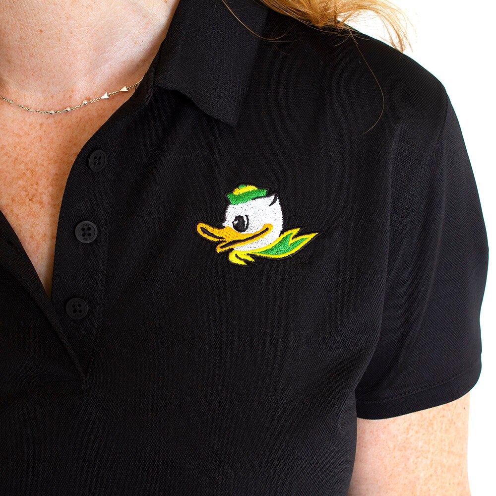 Fighting Duck, Nike/Nike Golf, Black, Polo, Performance/Dri-FIT, Women, Golf, 592658